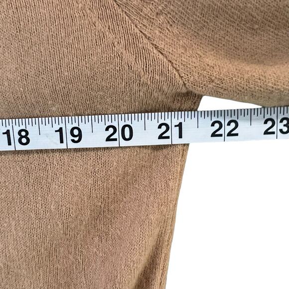 Vintage Cardigan Medium Tan Button Up Soft Knit Classic Preppy Cozy Union Made - Picture 6 of 14